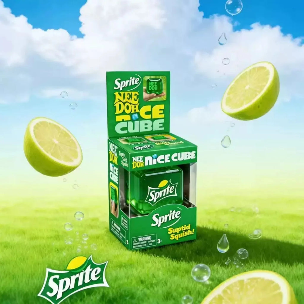 NeeDoh Nice Cube – Dr Pepper, Fanta or Sprite Edition