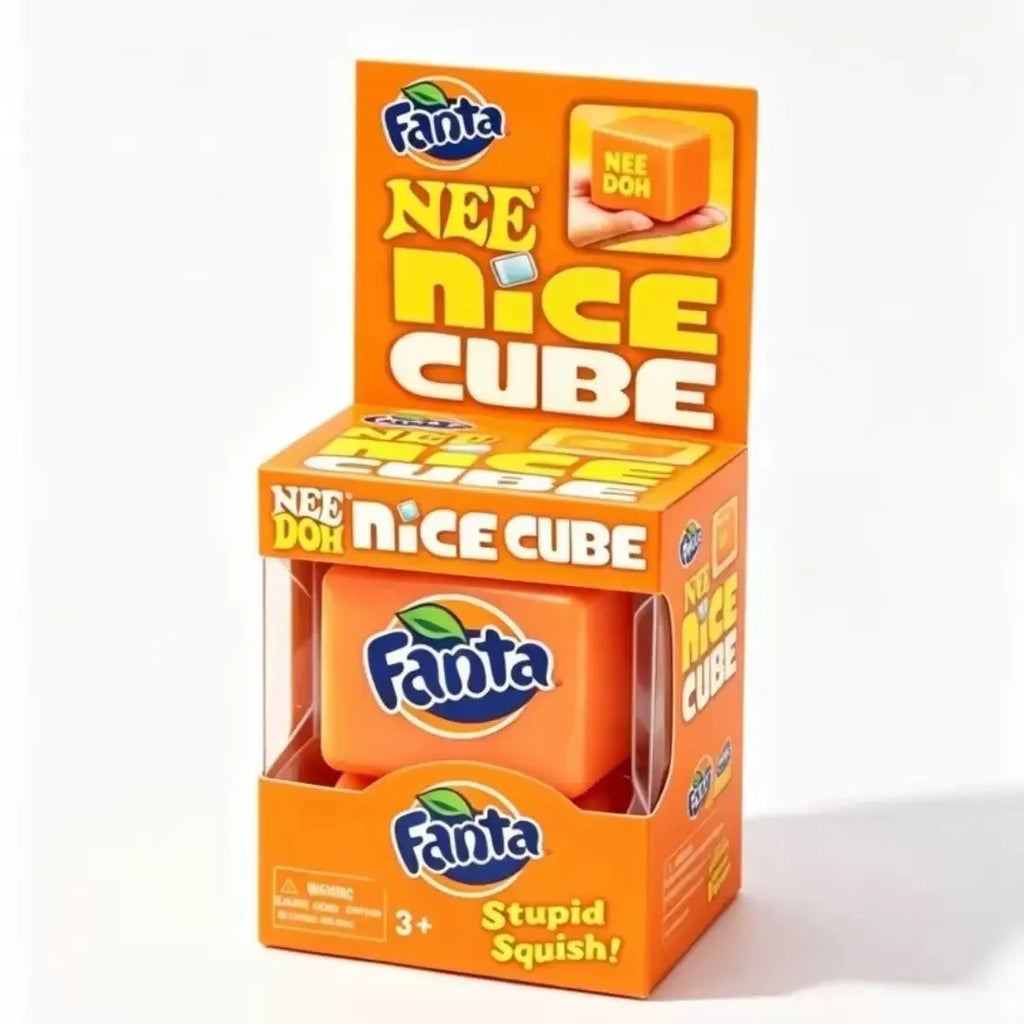 NeeDoh Nice Cube – Dr Pepper, Fanta or Sprite Edition